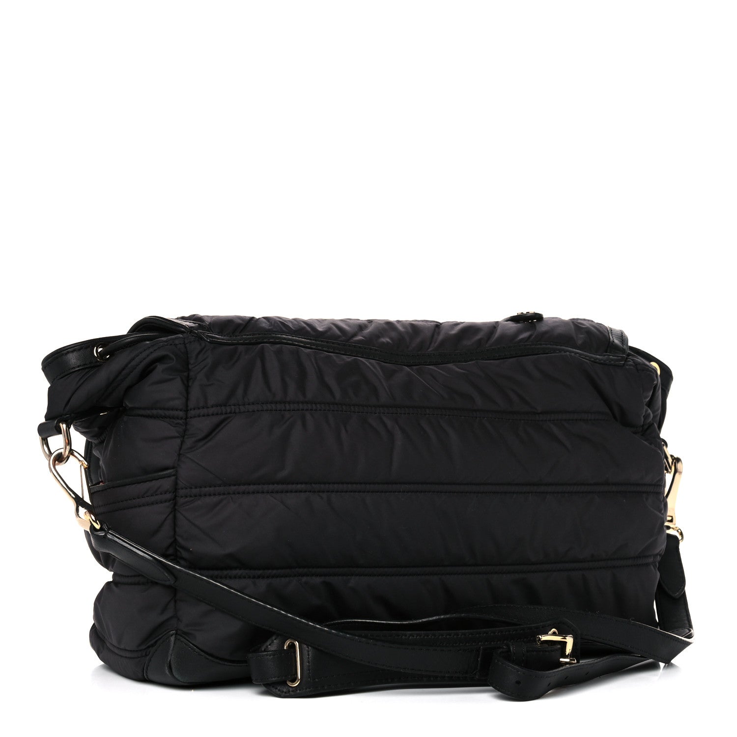 Burberry Nylon Quilted Diaper Bag Black 2 of 18