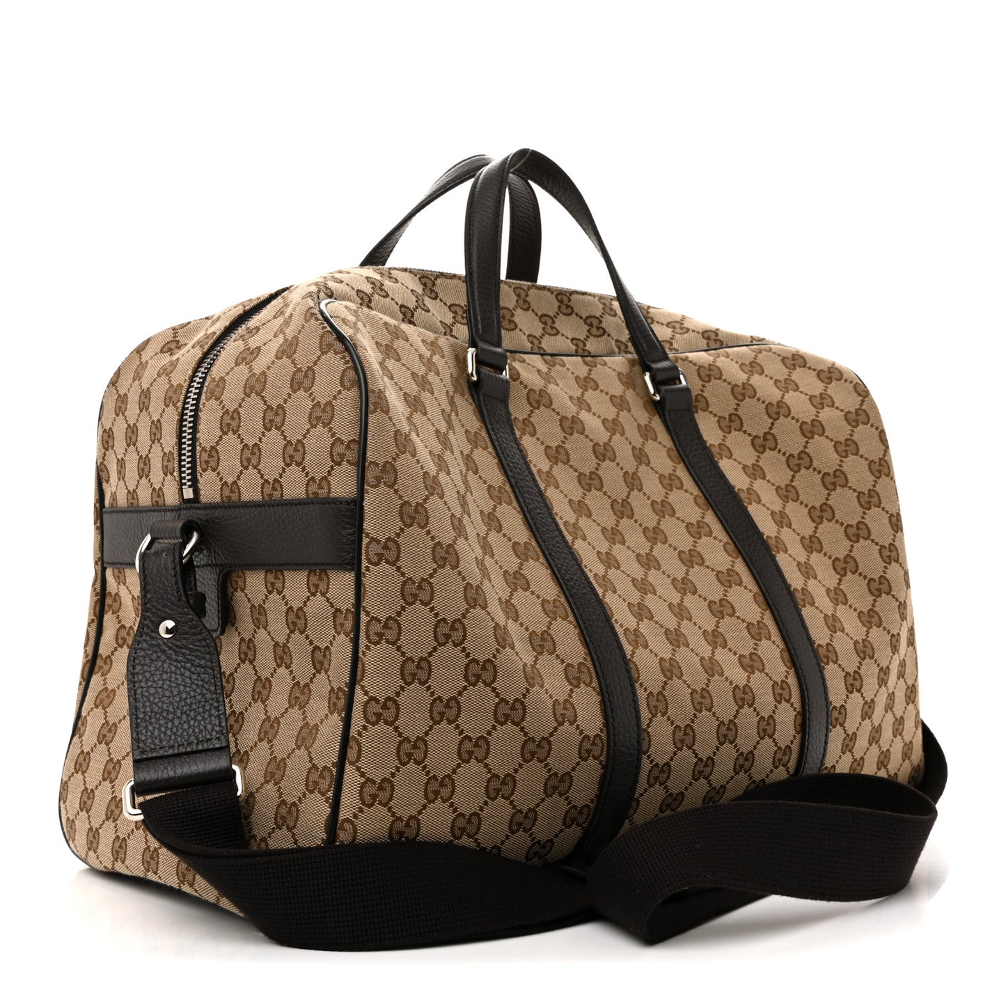 Monogram Dollar Calfskin Boston Duffle Bag Beige Ebony Testa di Moro Marrone Scuro