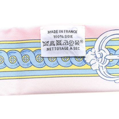 Hermes Silk Bride De Cour Twilly Rose Pale Ciel 5 of 5