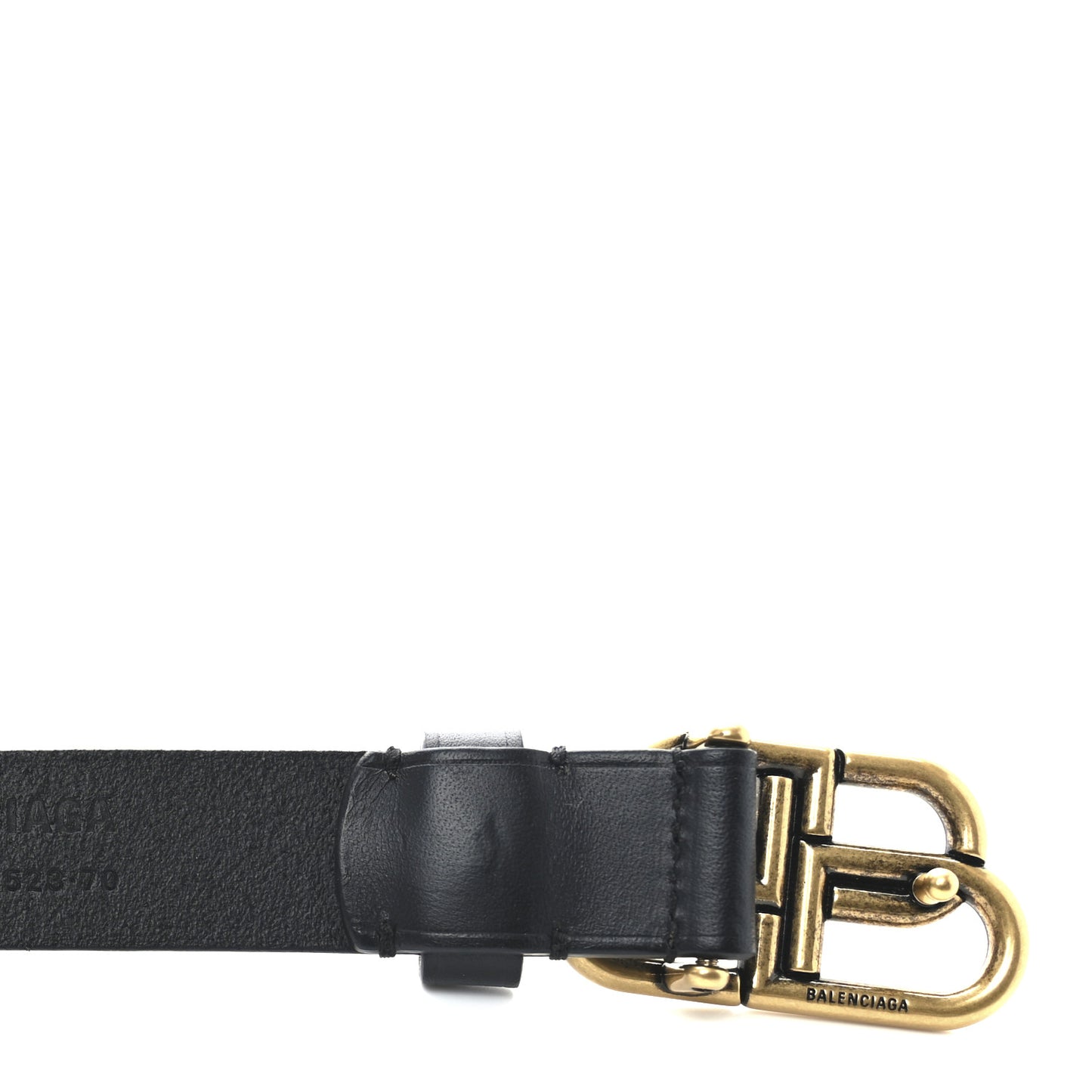 Natural Calfskin BB 25mm Thin Belt 70 28 Black