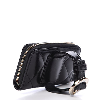 Chanel Shiny Lambskin Coin Purse Bracelet Black 2 of 7