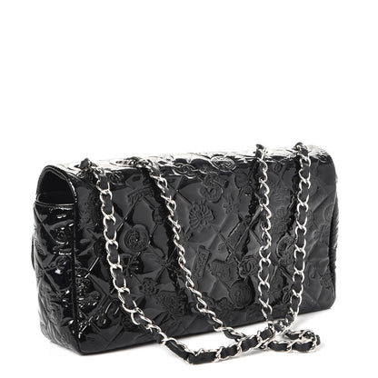 Chanel Patent Medium Lucky Symbols Flap Black 3 of 7