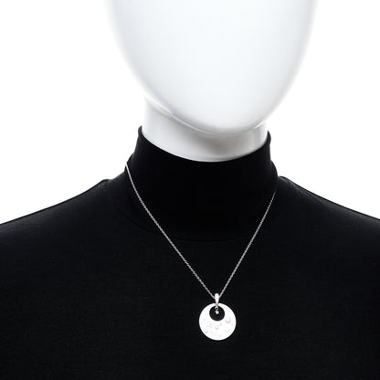 Chanel 18K White Gold Diamond Ceramic Ultra Pendant Necklace White 2 of 6