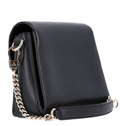 Gucci Dollar Calfskin Interlocking G Crossbody Bag Black 3 of 10