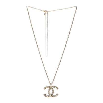 Chanel Pearl CC Pendant Necklace Gold 3 of 5
