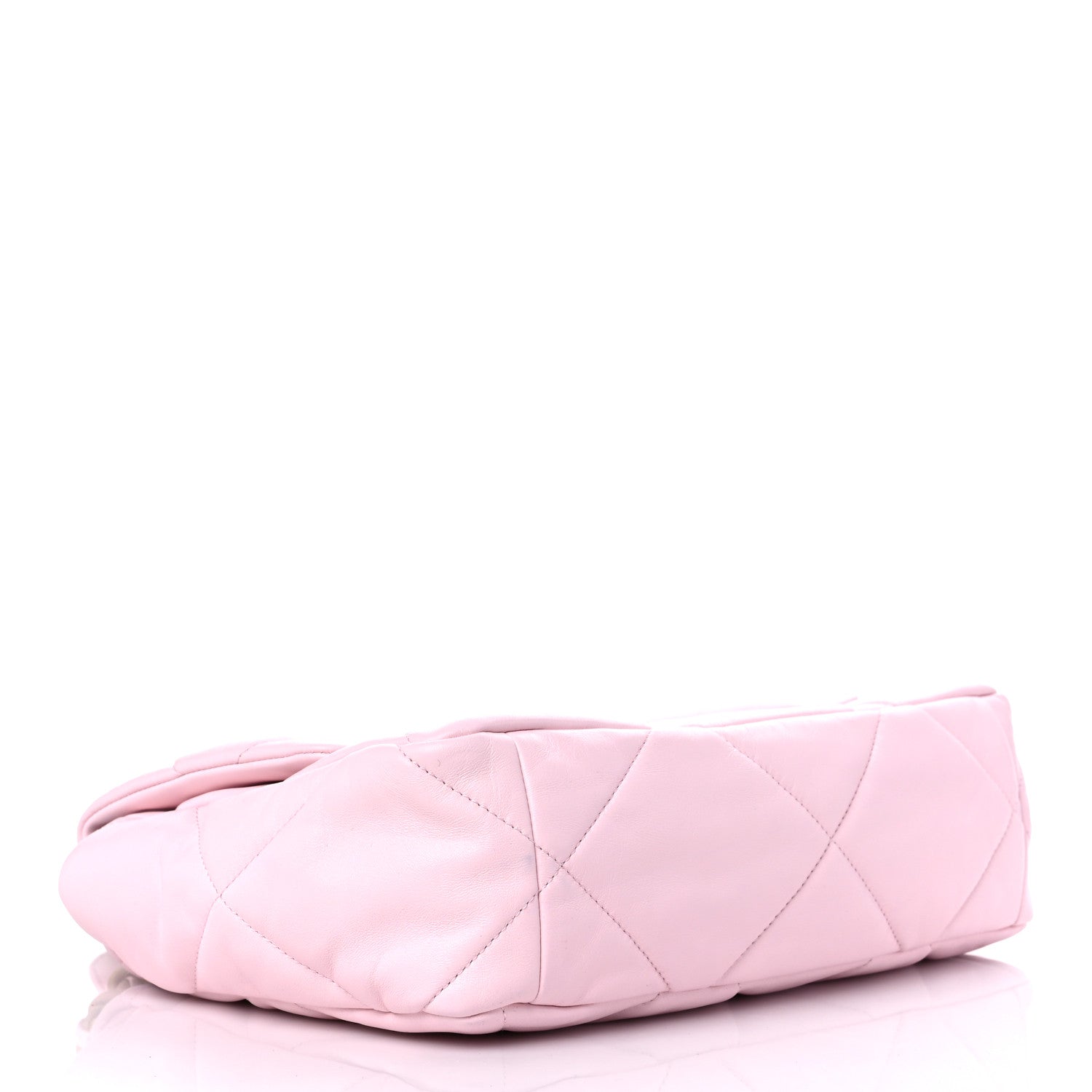 Chanel Lambskin Quilted Large Chanel 19 Flap Light Pink 4 of 9
