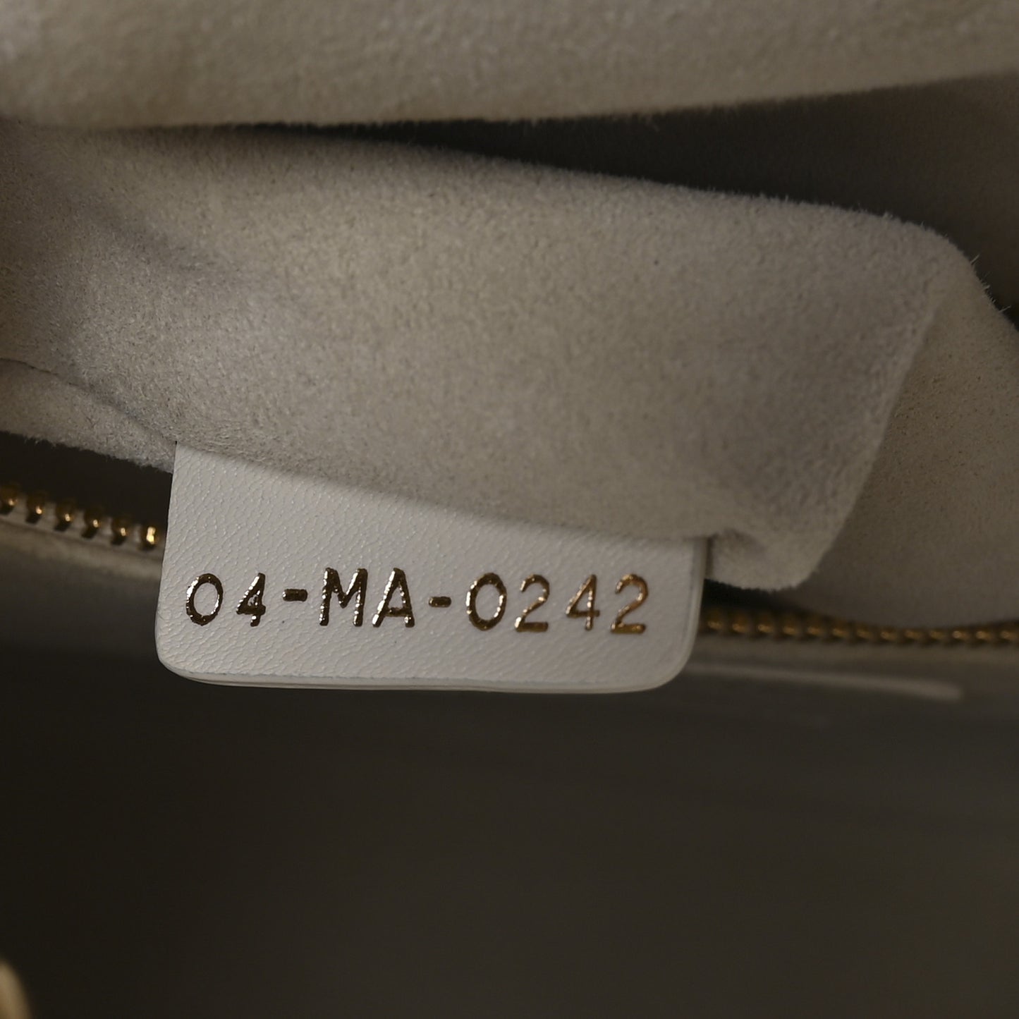 Lambskin Cannage Medium Lady Dior White