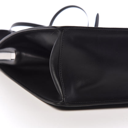 Prada City Calfskin Palm Tree Print Light Frame Bag Black Mare 8 of 11