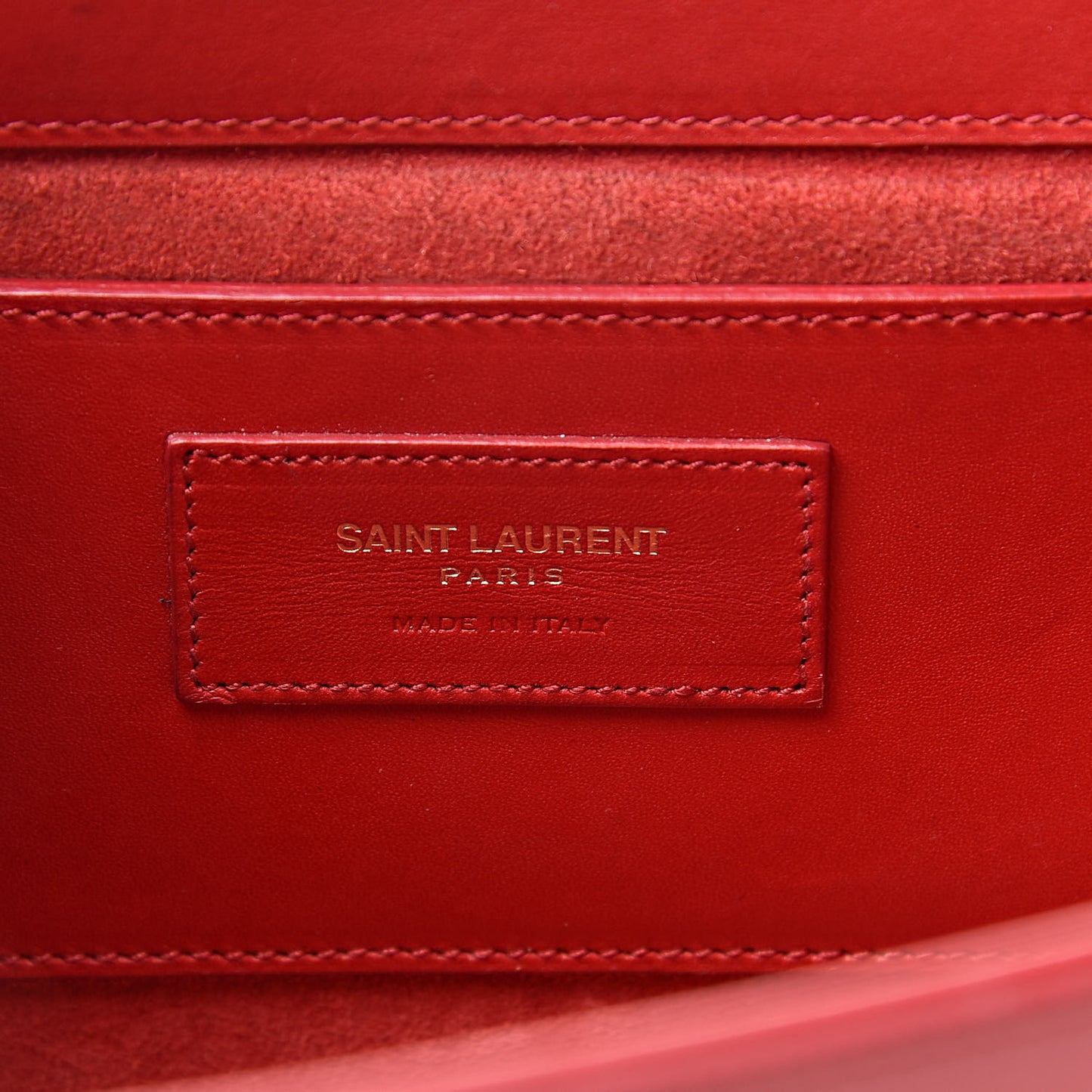 Smooth Calfskin Medium Classic Monogram Kate Tassel Satchel Lipstick Red