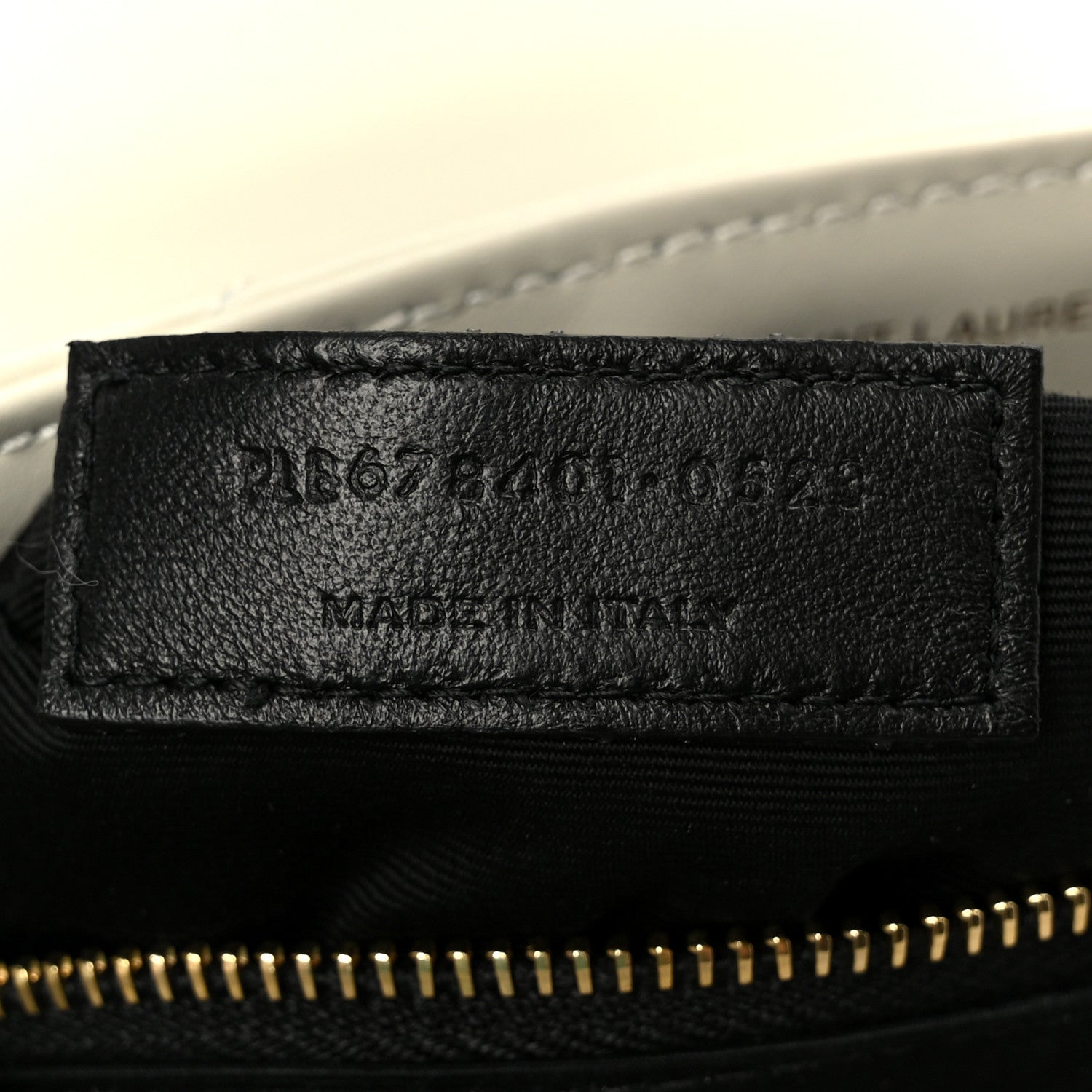 Saint Laurent Calfskin Y Quilted Monogram Toy Loulou Crossbody Bag Crema Soft 8 of 12
