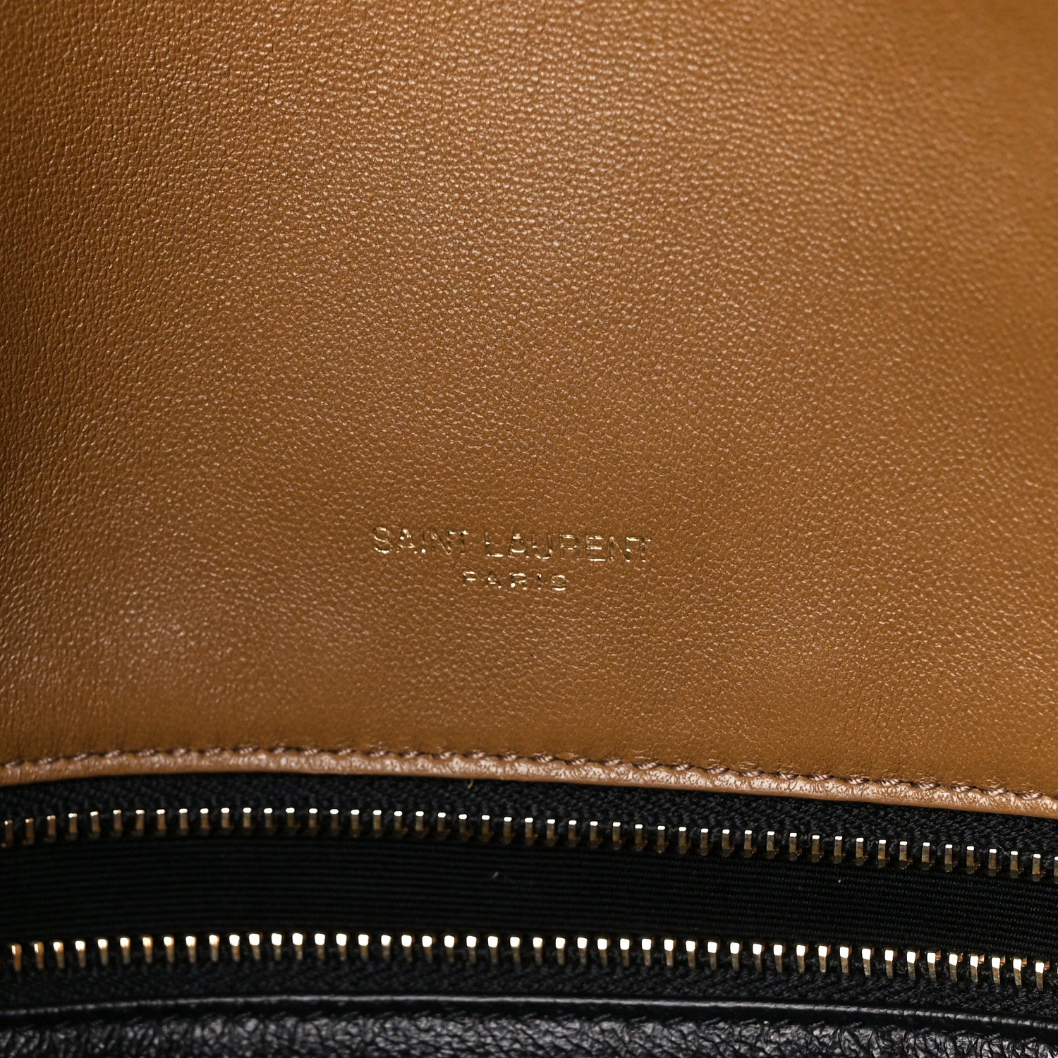 Saint Laurent Shearling Lambskin Quilted Sade Puffer Envelope Clutch Natural Brown 7 of 12