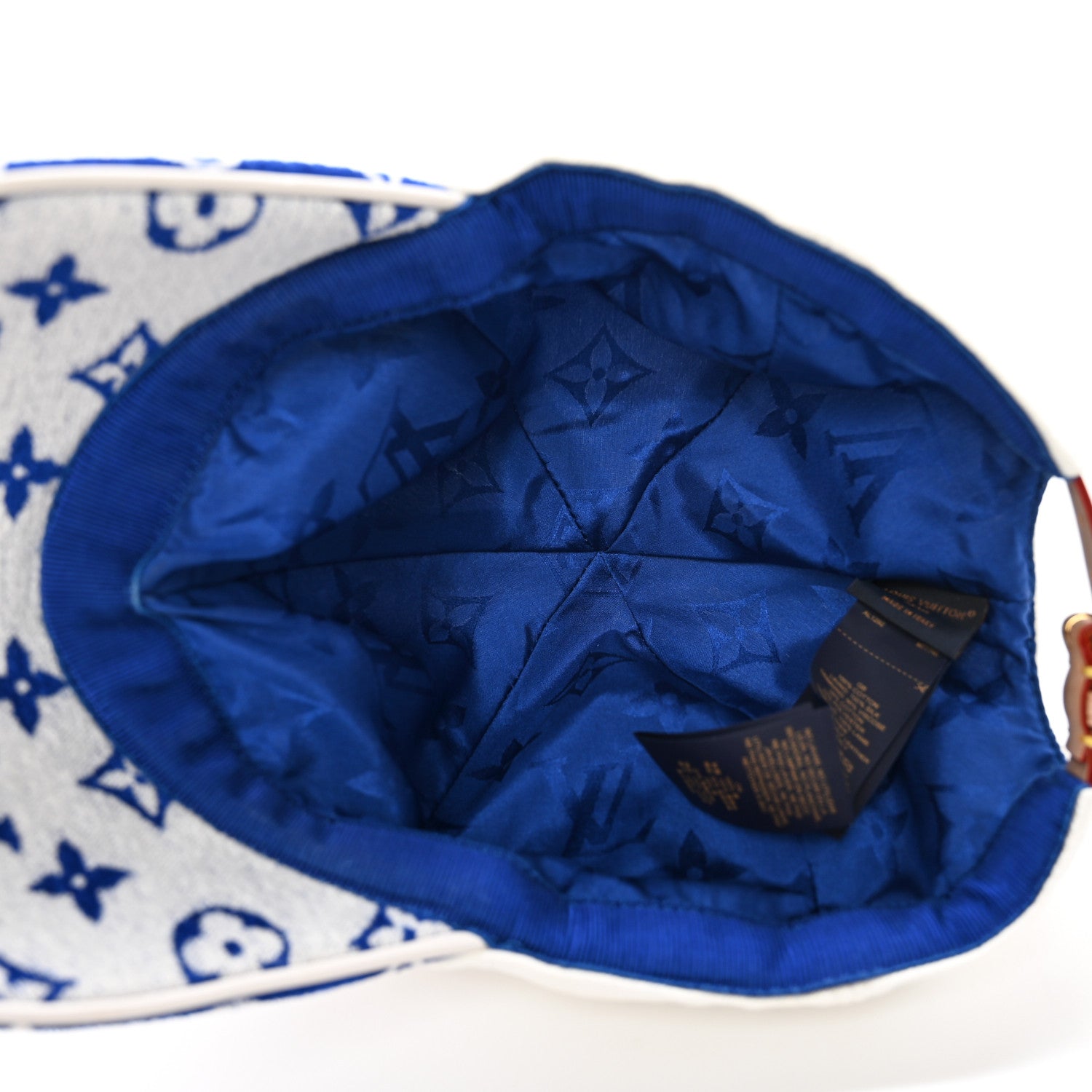 Louis Vuitton Cotton Monogram Jacquard LV Match Cap Blue 7 of 10