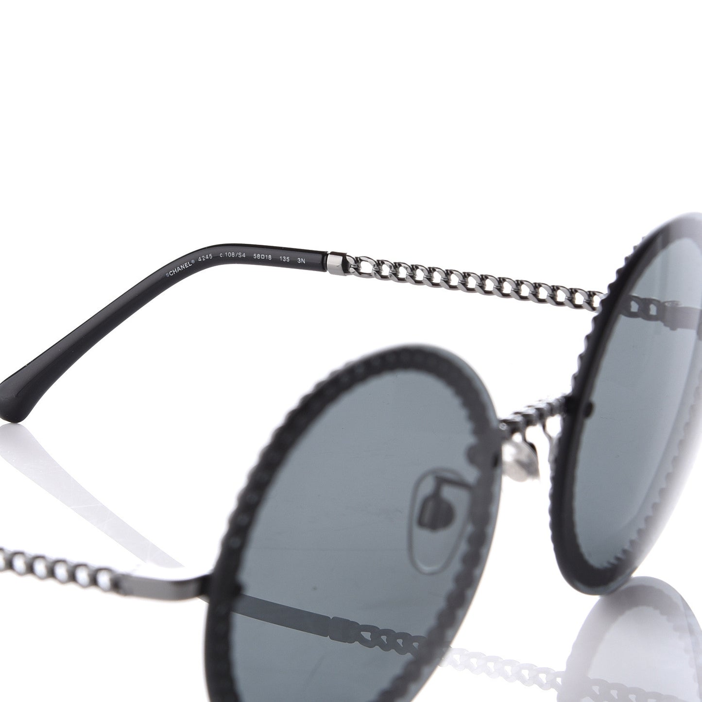 Round Chain Sunglasses 4245 Gold