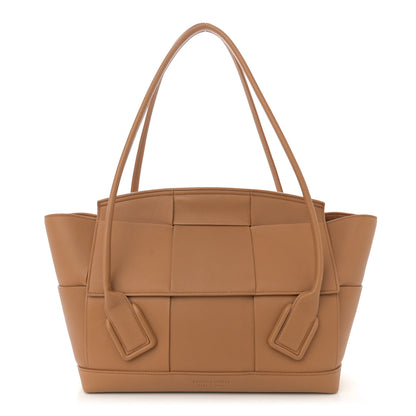 Bottega Veneta French Calfskin Maxi Intrecciato Medium Arco Nude 1 of 15