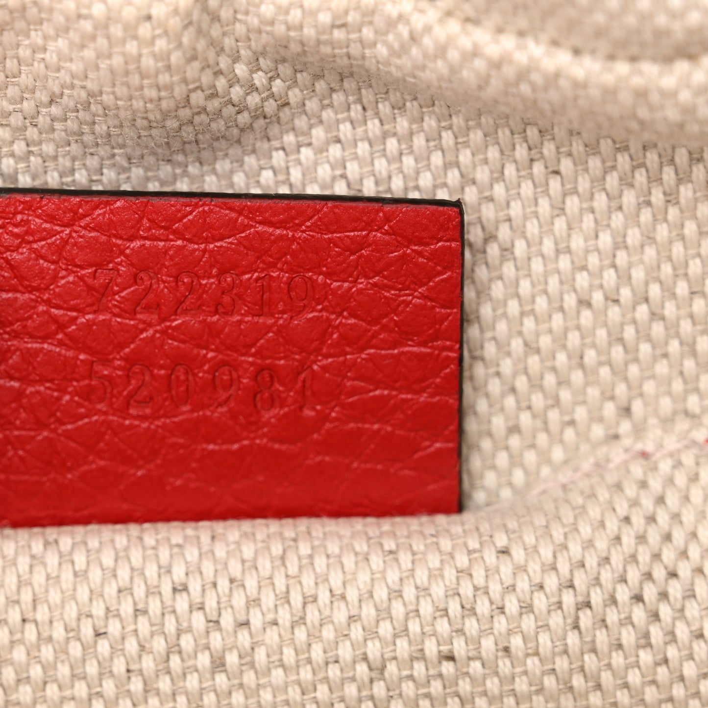 Pebbled Calfskin Small Soho Disco Bag Vibrant Red