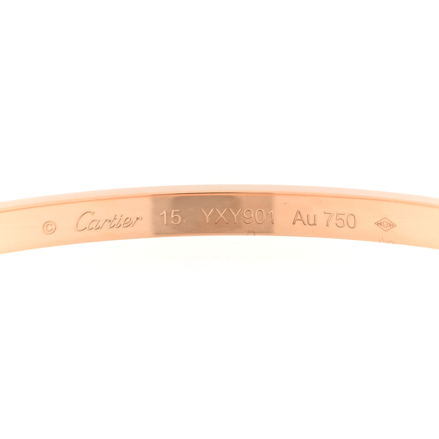 Cartier 18K Pink Gold Small LOVE Bracelet 15 3 of 7