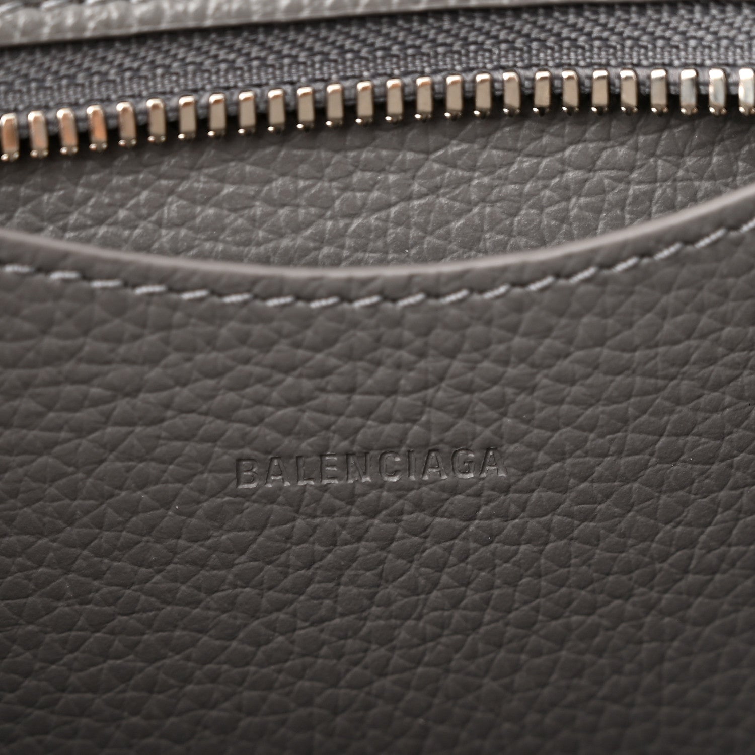 Balenciaga Grained Calfskin Neo Classic Silver Hardware Mini City Dark Grey 6 of 10