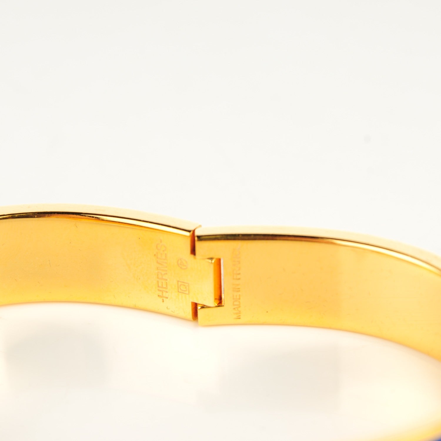 Hermes Narrow Enamel Clic Clac H Bracelet PM Royal Bleu 5 of 7