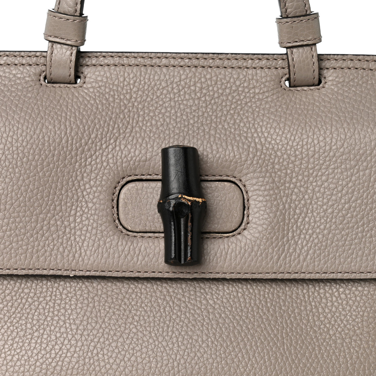Cellarius Calfskin Small Bamboo Daily Top Handle Bag Storm Grey