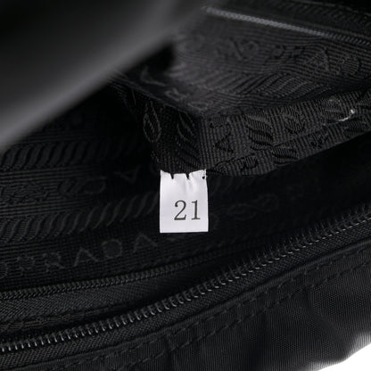Prada Tessuto Nylon Saffiano Messenger Bag Black 7 of 14