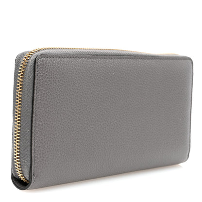 Gucci Grainy Calfskin Zumi Zip Around Wallet Dusty Grey 3 of 7