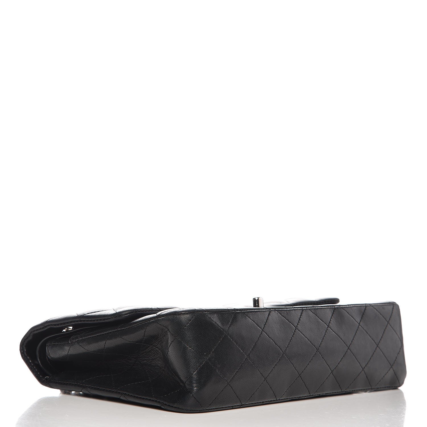 Chanel Lambskin Quilted Medium Double Flap Bijoux Chain Black 5 of 10