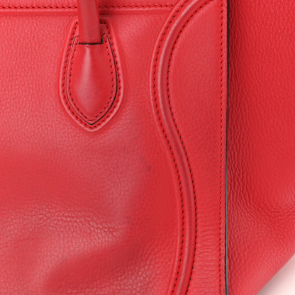 Celine Supple Calfskin Medium Phantom Luggage Vermillion 12 of 12