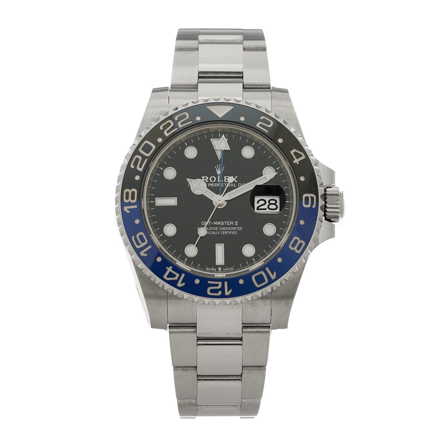 Rolex Stainless Steel 40mm Oyster Perpetual Date GMT Master Ⅱ Batman Watch 126710BLNR 1 of 5