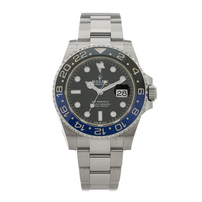 Rolex Stainless Steel 40mm Oyster Perpetual Date GMT Master Ⅱ Batman Watch 126710BLNR 1 of 5
