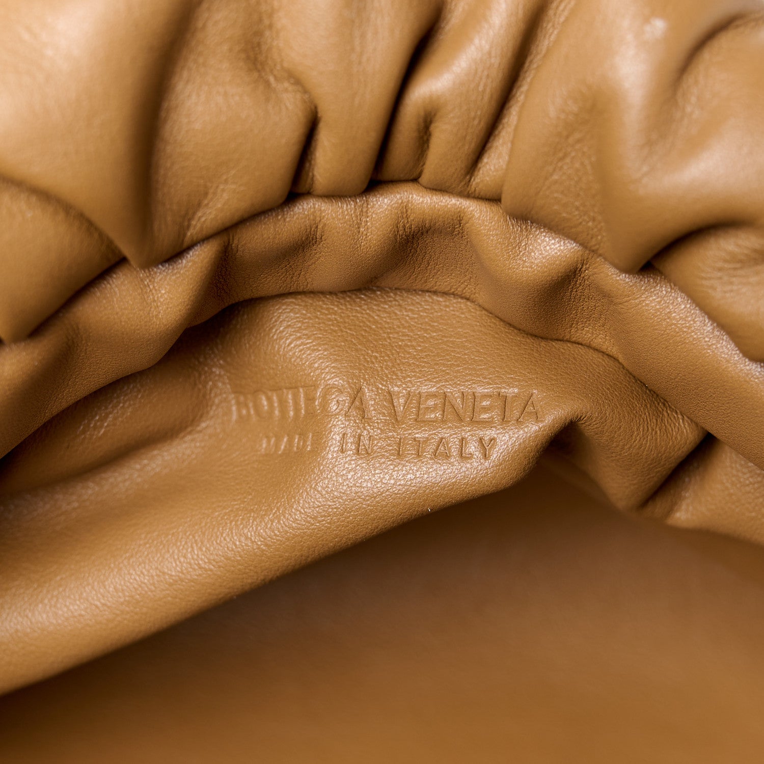 Bottega Veneta Calfskin The Pouch Chain Teak 6 of 11