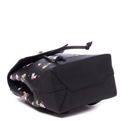 Louis Vuitton Calfskin Flower Lockme Mini Backpack Black Multicolor 3 of 9