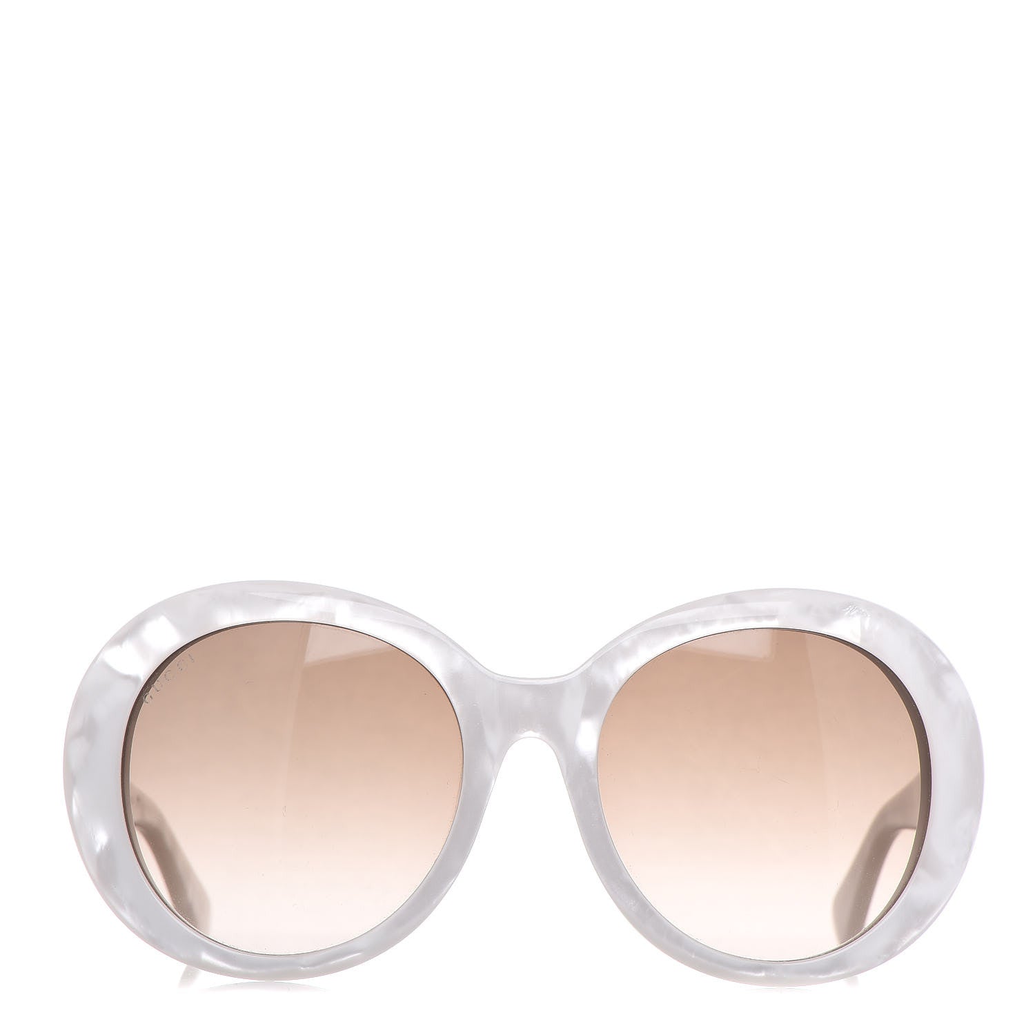 Gucci Round Frame GG Sunglasses White 2 of 7