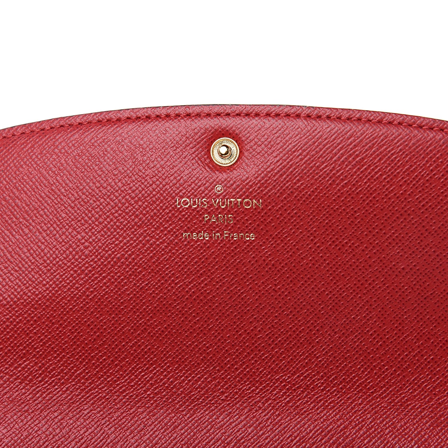 Damier Ebene Emilie Wallet Red
