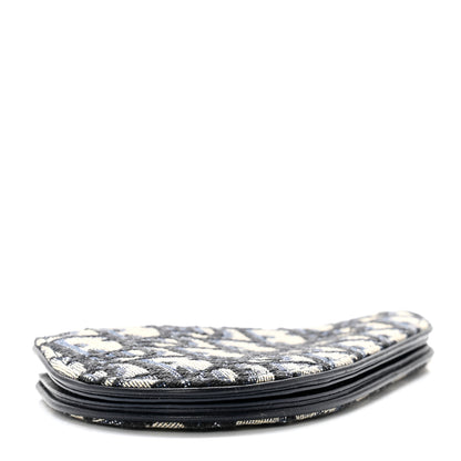 Christian Dior Oblique Saddle Coin Purse Blue 3 of 5