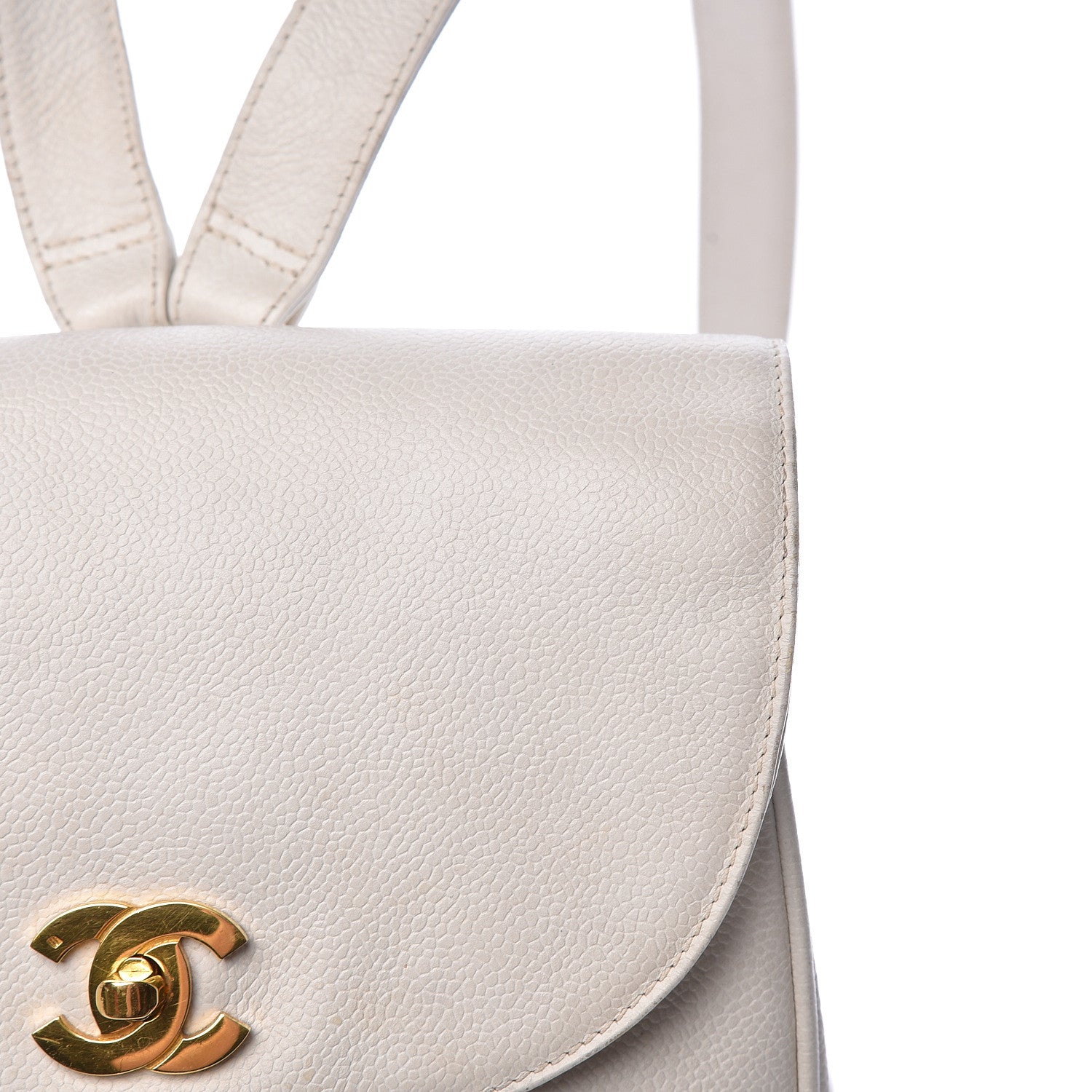 Chanel Caviar CC Backpack White 22 of 24