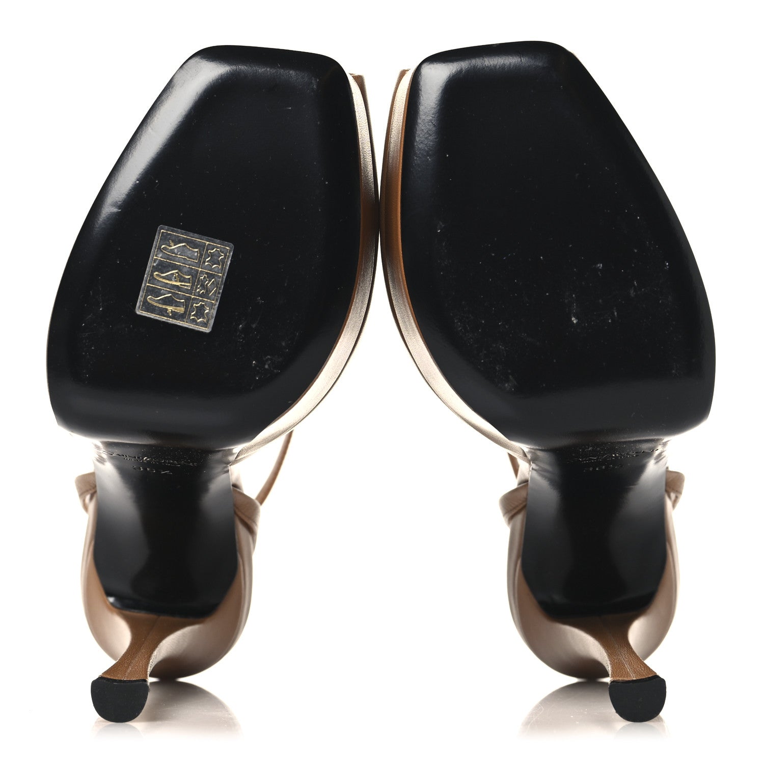 Saint Laurent Smooth Calfskin La Scandale 110 Sandals 36.5 Dark Macademia 36.5 6 of 11