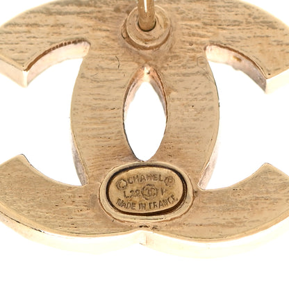 Chanel Crystal CC Earrings Gold 4 of 5