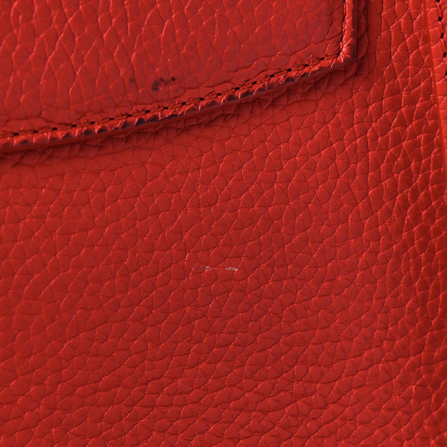 Taurillon Python Capucines MM Rubis