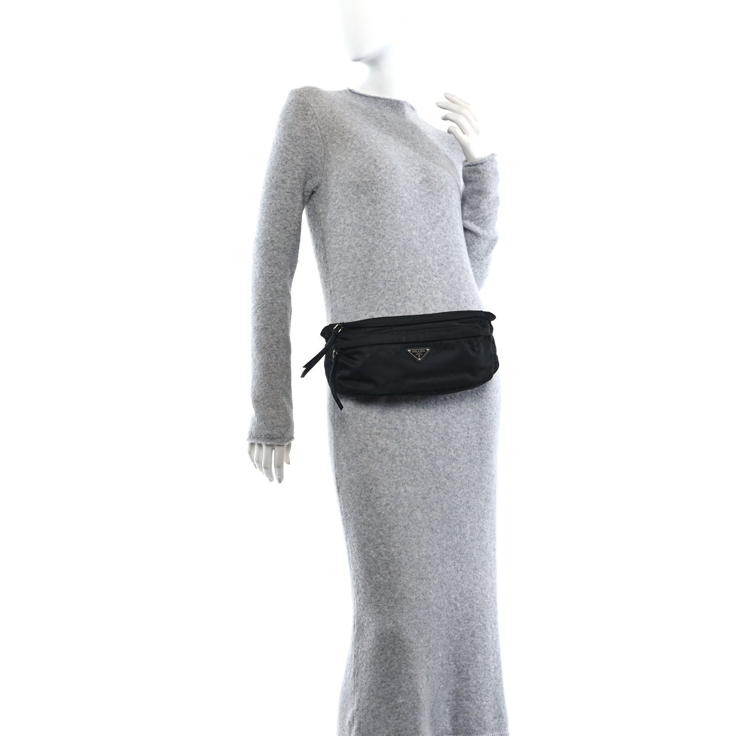 Tessuto Nylon Montagna Belt Bag Black