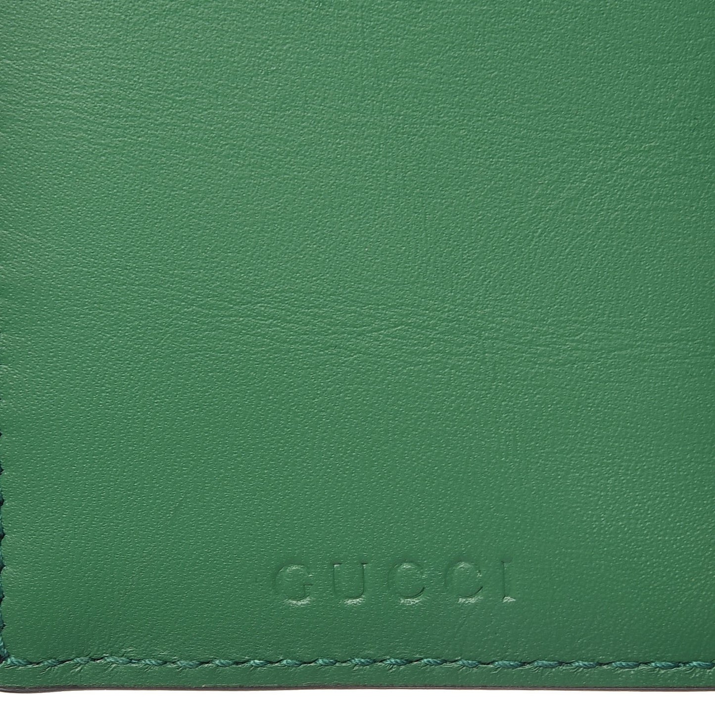 Calfskin Blind For Love Embossed Coin Case Card Holder Green
