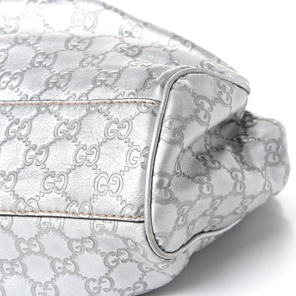 Gucci Guccissima Medium Sukey Tote Silver 9 of 11