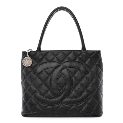 Chanel Caviar Quilted Medallion Tote Black 1 of 15