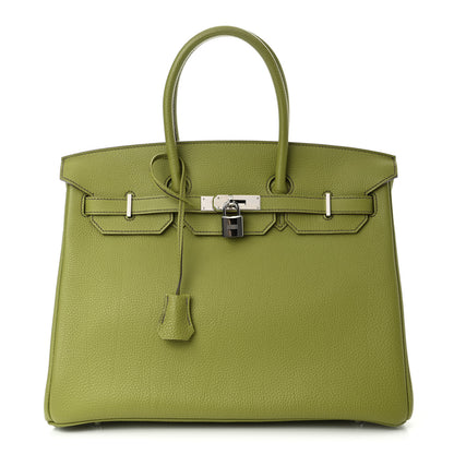 Hermes Togo Birkin 35 Vert Anis 1 of 9