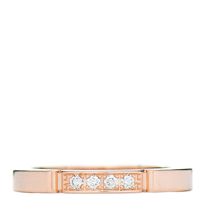Cartier 18K Pink Gold Diamond Maillon Panthere Wedding Band Ring 49 5 1 of 5