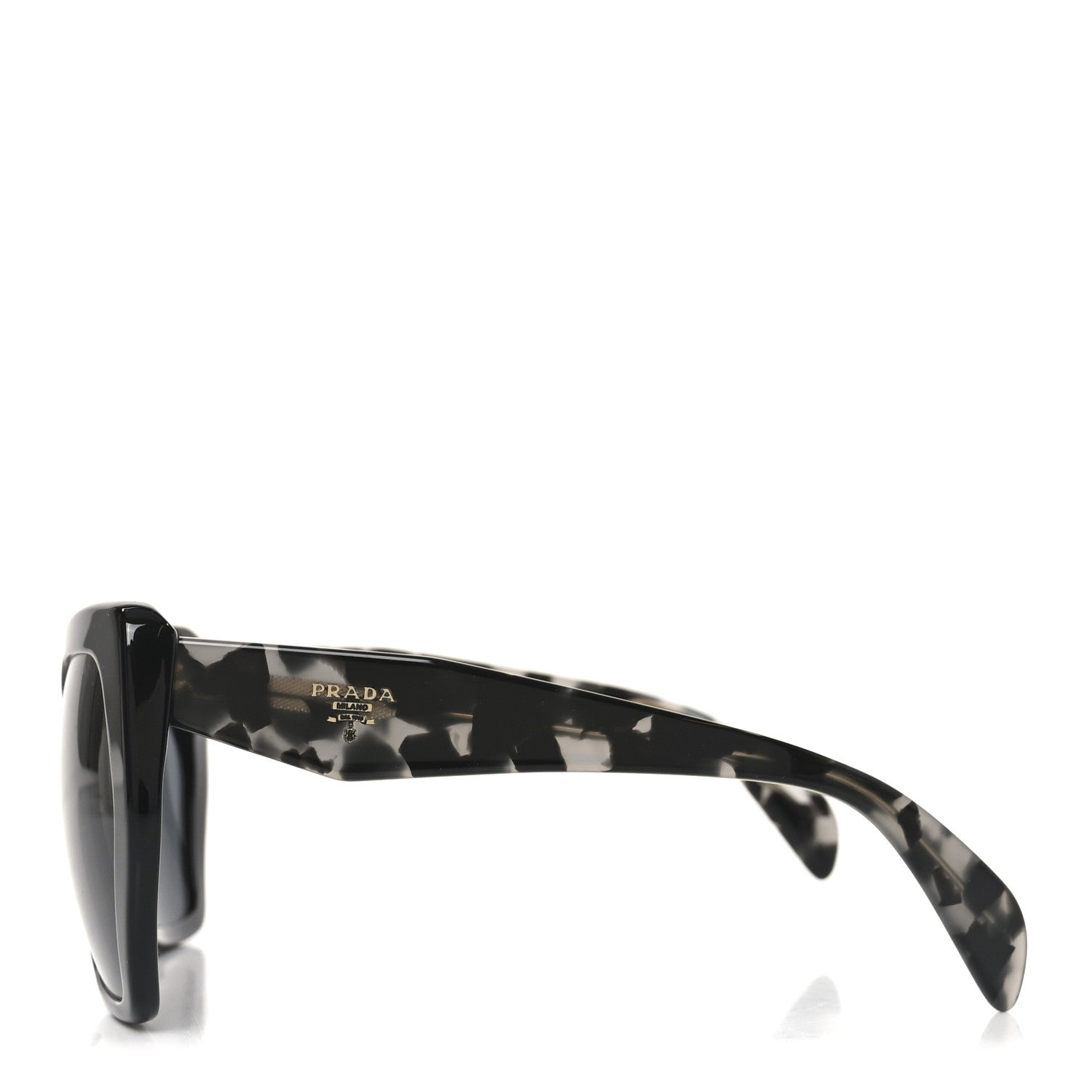 Prada Acetate Sunglasses SPR 16R Black Tortoise Grey 3 of 7