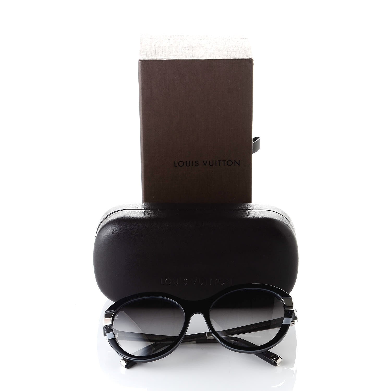 Louis Vuitton Acetate Petit Soupcon Cat Eye Sunglasses Z0489W Black 7 of 7