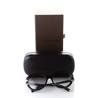 Louis Vuitton Acetate Petit Soupcon Cat Eye Sunglasses Z0489W Black 7 of 7