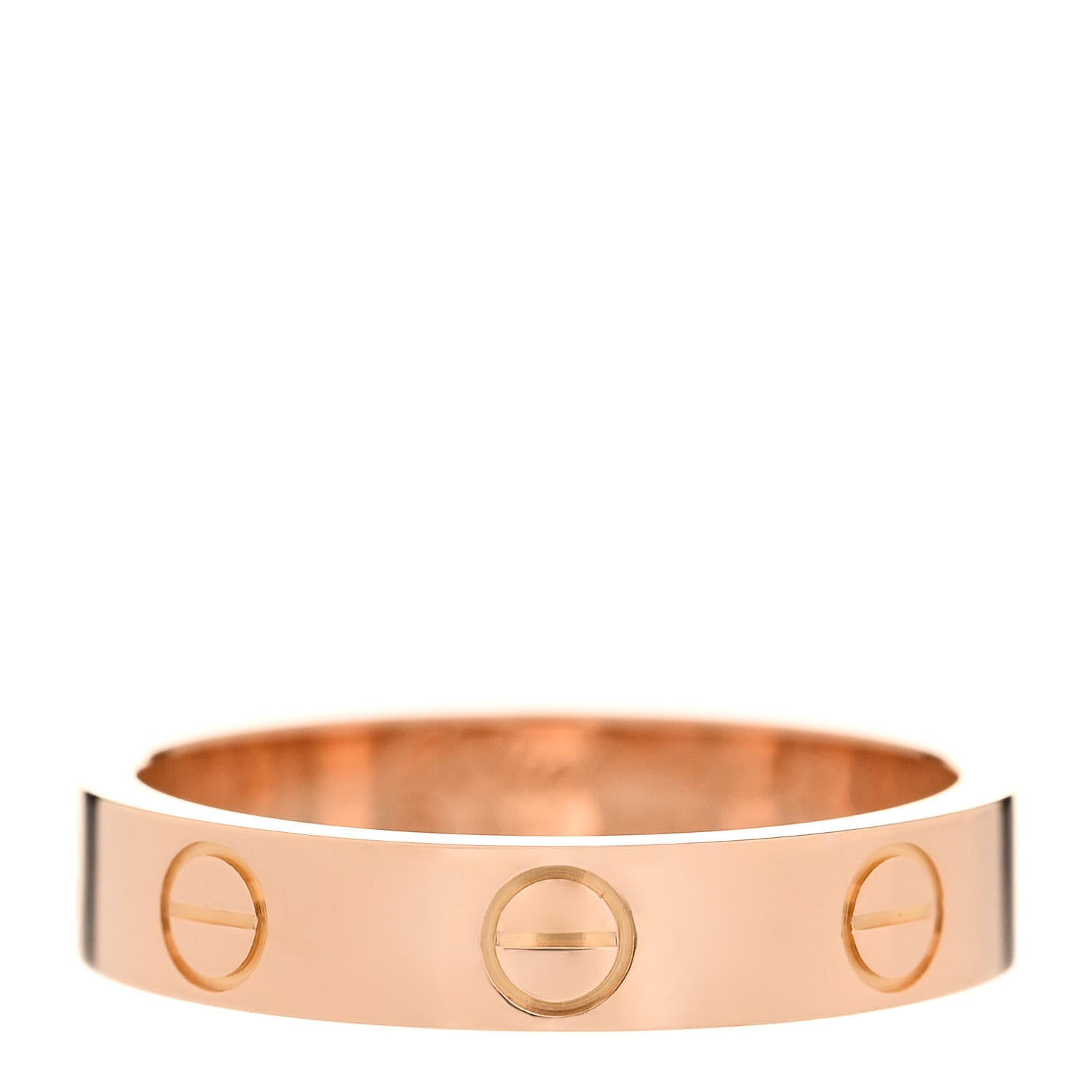 Cartier 18K Pink Gold 3.5mm LOVE Wedding Band Ring 50 5.25 1 of 4