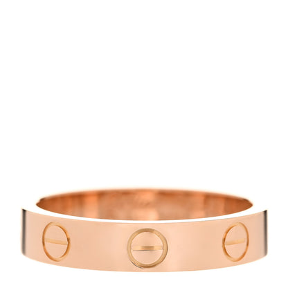 Cartier 18K Pink Gold 3.5mm LOVE Wedding Band Ring 50 5.25 1 of 4