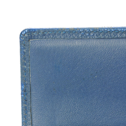 MCM Calfskin Studded Compact Wallet Blue 15 of 19